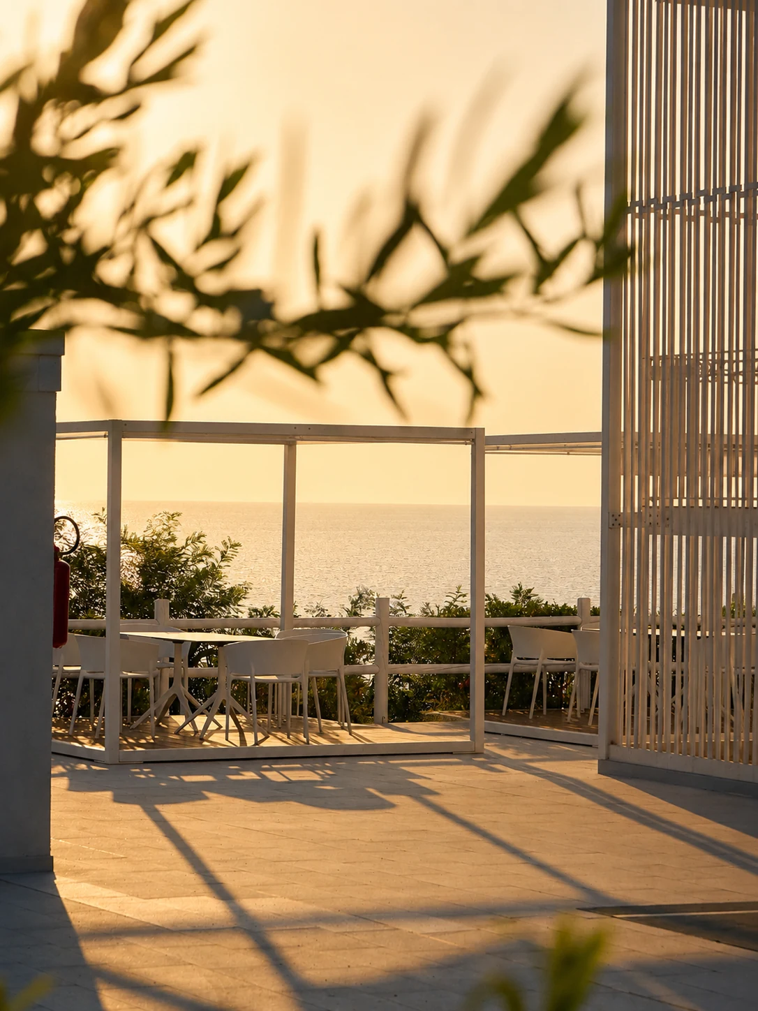 Terrazza Setterose nella luce dorata